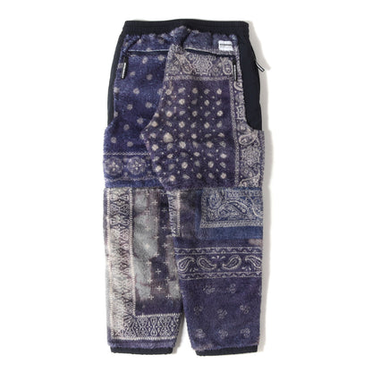 23AW バンダナパッチワーク柄 フリースパンツ(BANDANA PATTERN FLEECE PANTS)