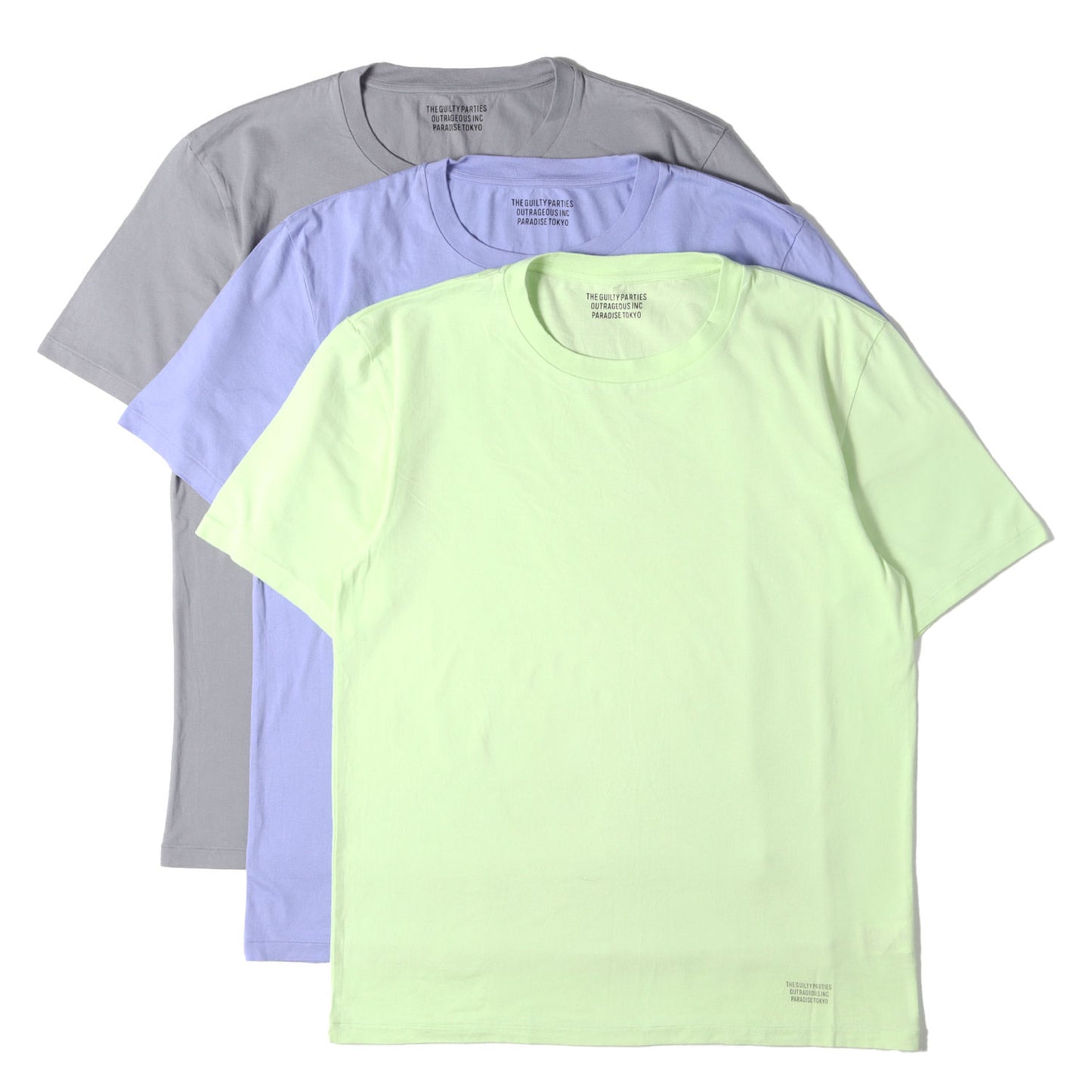 22SS クルーネック カラー Tシャツ 3枚パック(3 PACK CREW NECK COLOR T-SHIRT)