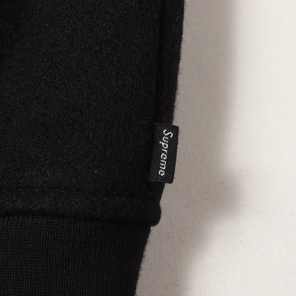 ロックステディーロゴ 袖レザー メルトン バーシティジャケット / スタジャン(Wool Varsity Jacket)