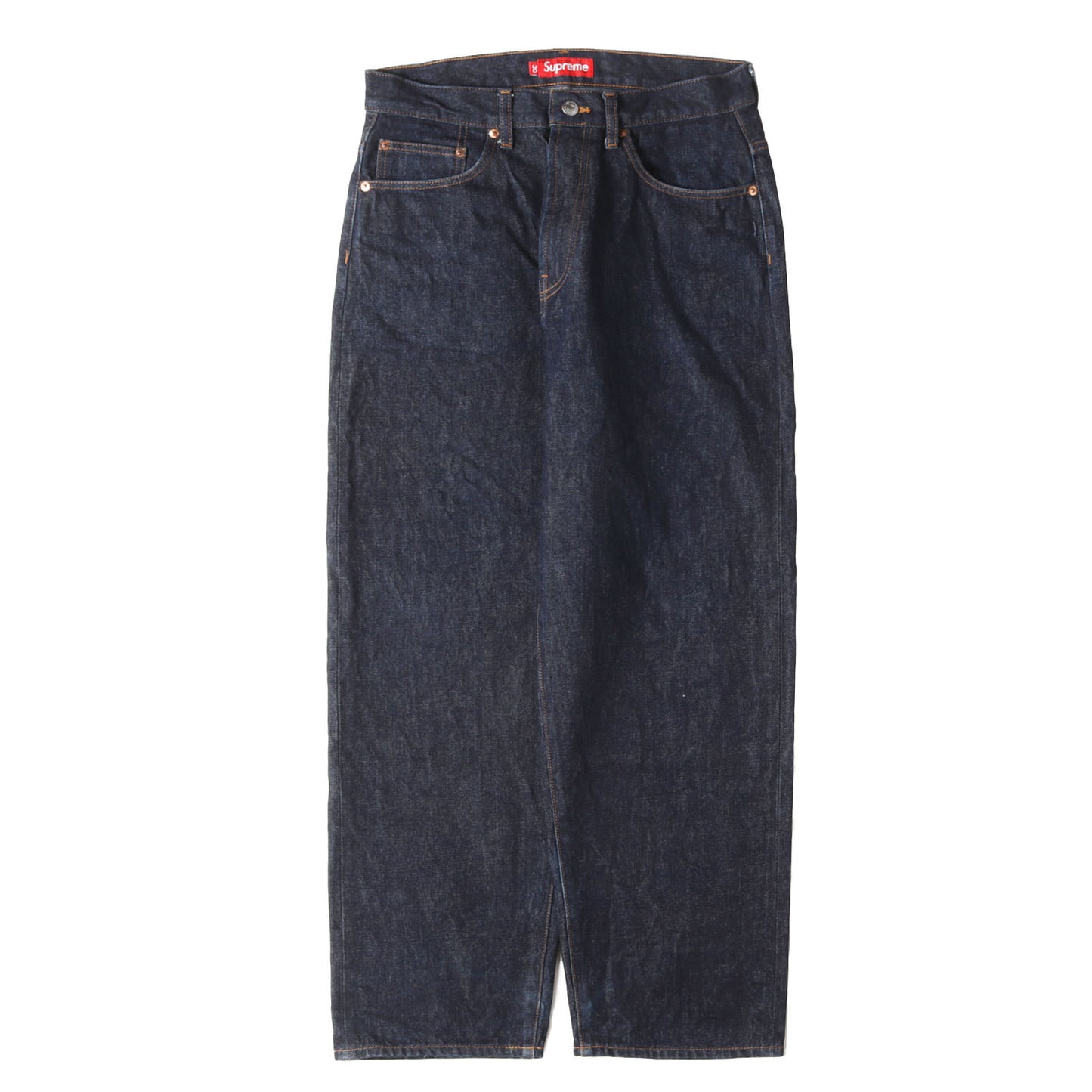 24SS クラシックロゴ刺繍 バギー リジッド デニムパンツ(Baggy Jean)