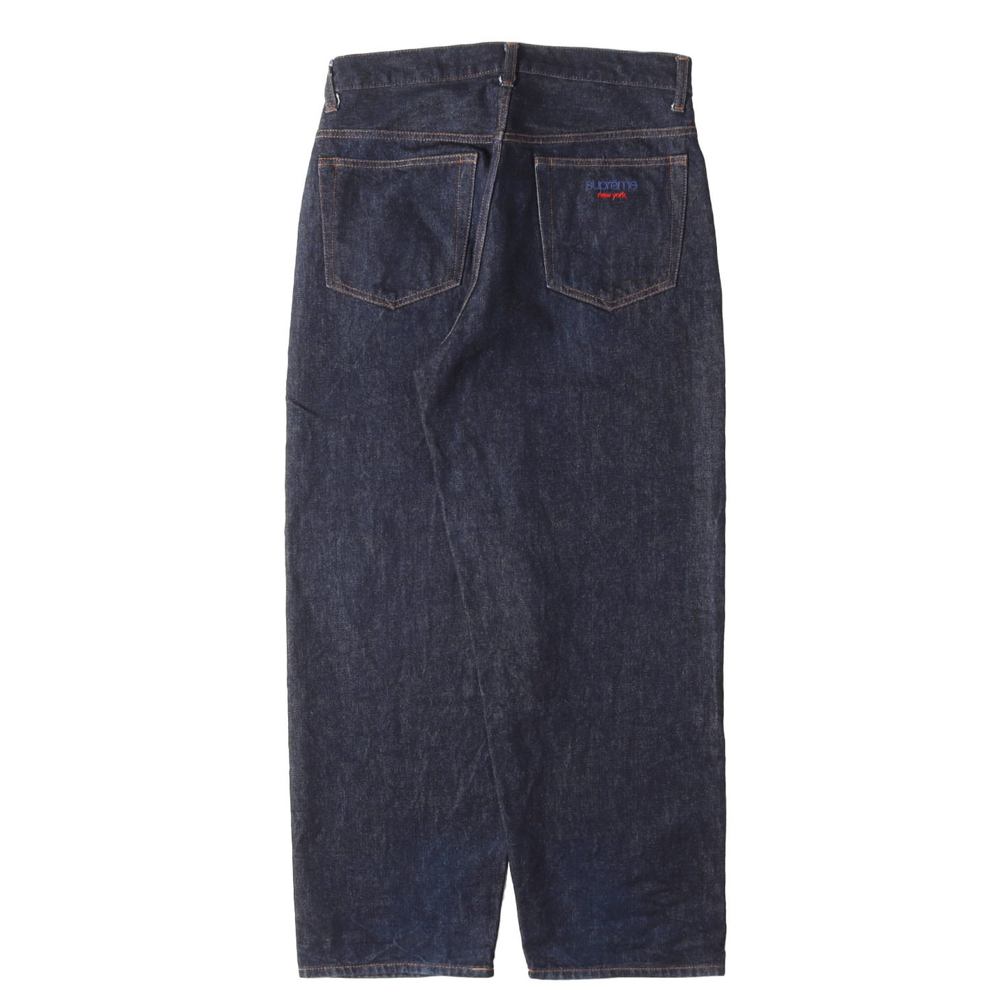 24SS クラシックロゴ刺繍 バギー リジッド デニムパンツ(Baggy Jean)