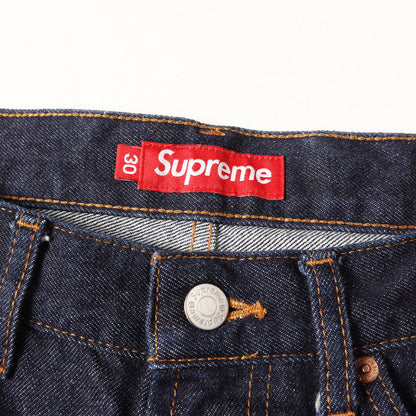 24SS クラシックロゴ刺繍 バギー リジッド デニムパンツ(Baggy Jean)