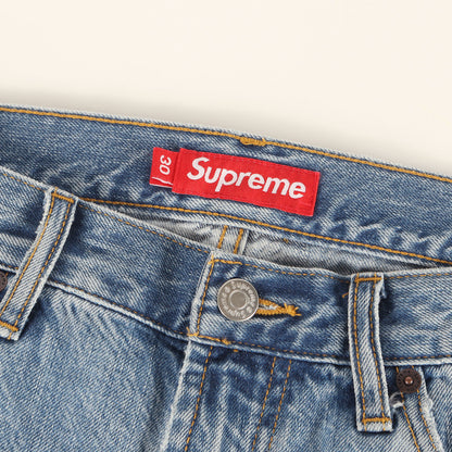 25AW クラシックロゴ刺繍 バギー リジッド デニムパンツ(Baggy Jean)