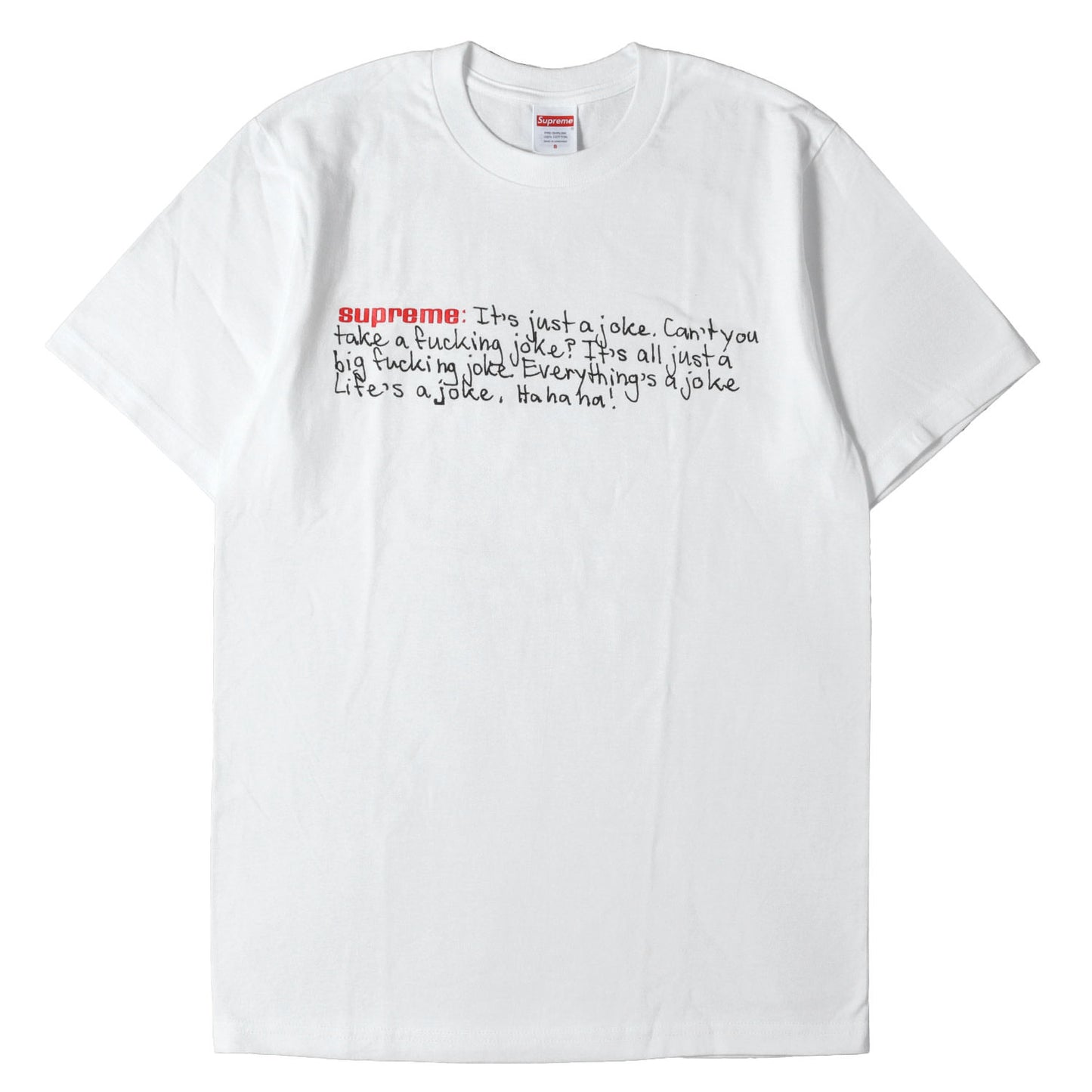 25AW ジョーク メッセージロゴ Tシャツ(Joke Tee)