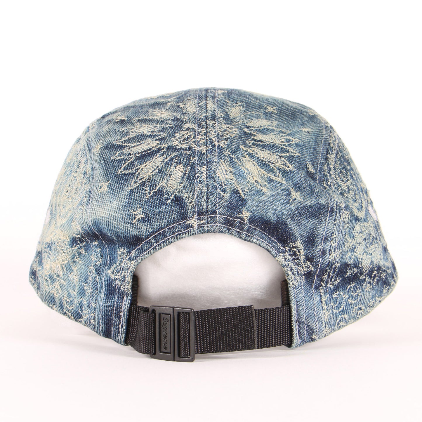 25SS バンダナ柄 ジャガード デニム BOXロゴ キャンプキャップ(Bandana Jacquard Denim Camp Cap)