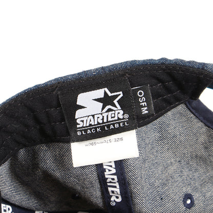×STARTER BLACK LABEL デニム 6パネルキャップ