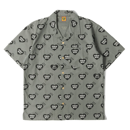 22SS ハート柄 コットン アロハシャツ(HEART ALOHA SHIRT)