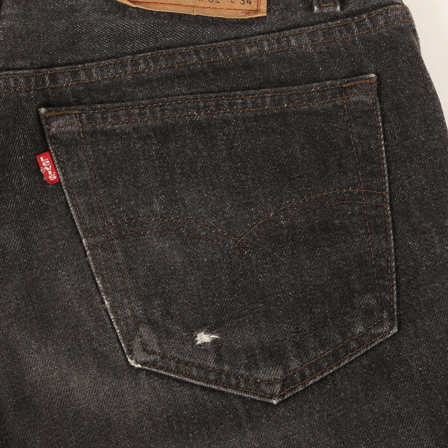 90s 501 先染めブラック デニムパンツ / USA製 501-0658