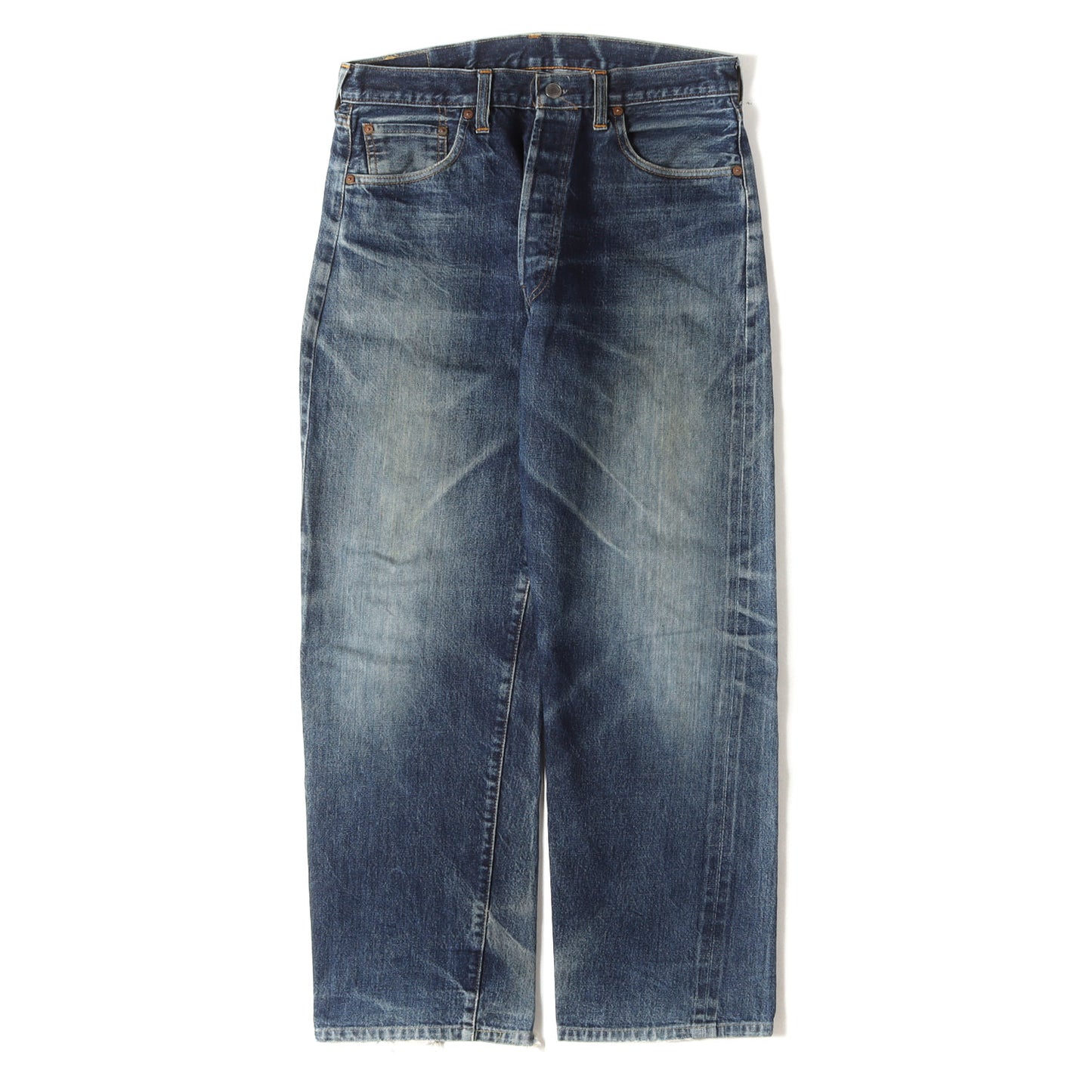 [雰囲気抜群] 90s 1950年代復刻 501XX デニムパンツ / USA製 501-0003 バレンシア工場 ボタン裏刻印555
