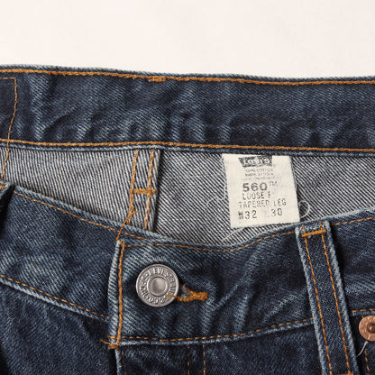 00s 560-4885 ルーズフィット テーパード デニムパンツ / USA製 ボタン裏刻印511