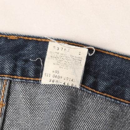 00s 560-4885 ルーズフィット テーパード デニムパンツ / USA製 ボタン裏刻印511
