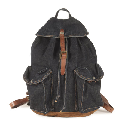 スウェード コンビ デニム リュックサック / バックパック (Denim Rucksack)