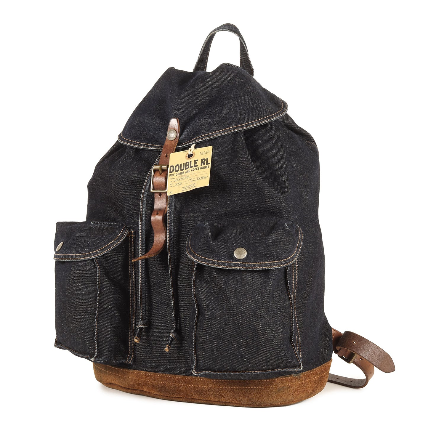 スウェード コンビ デニム リュックサック / バックパック (Denim Rucksack)