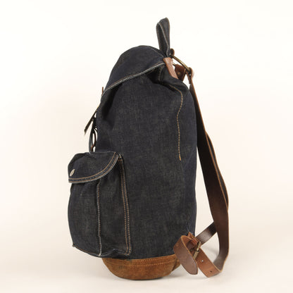 スウェード コンビ デニム リュックサック / バックパック (Denim Rucksack)