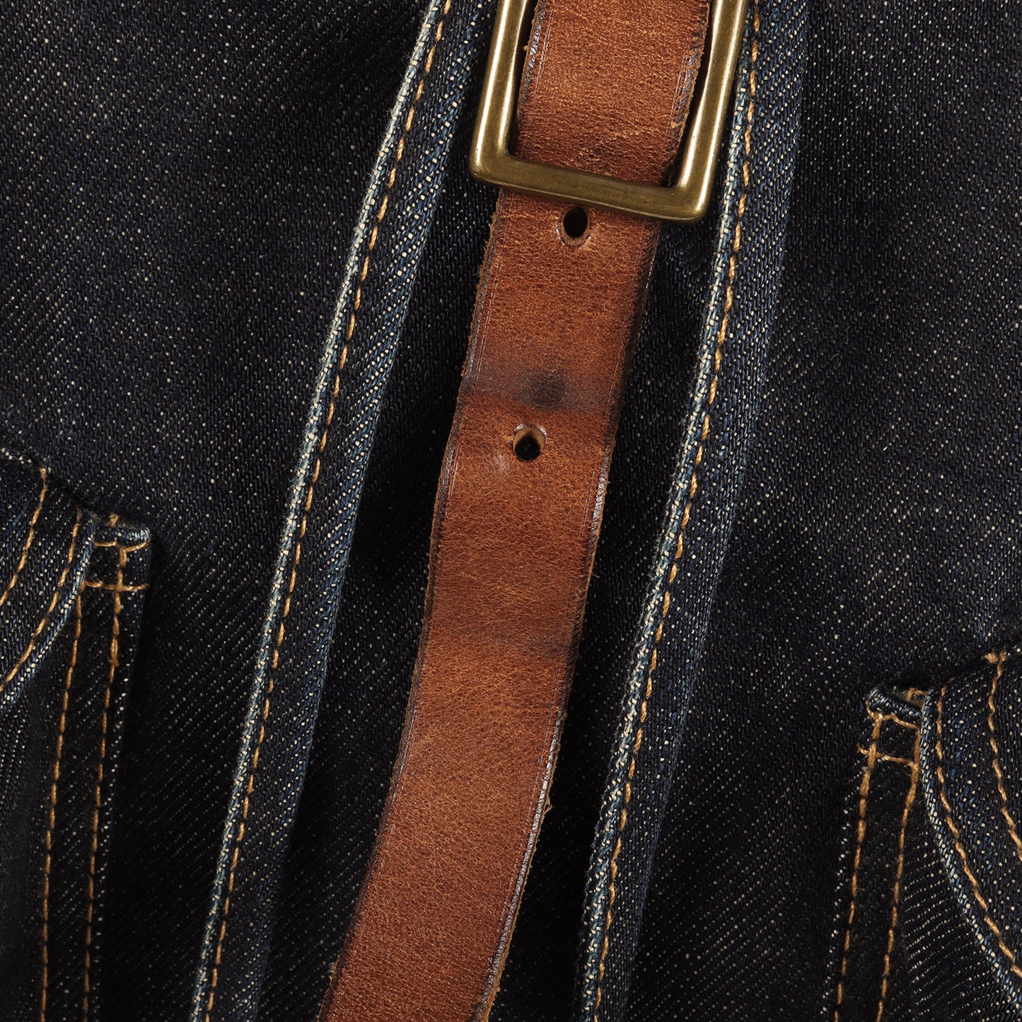 スウェード コンビ デニム リュックサック / バックパック (Denim Rucksack)