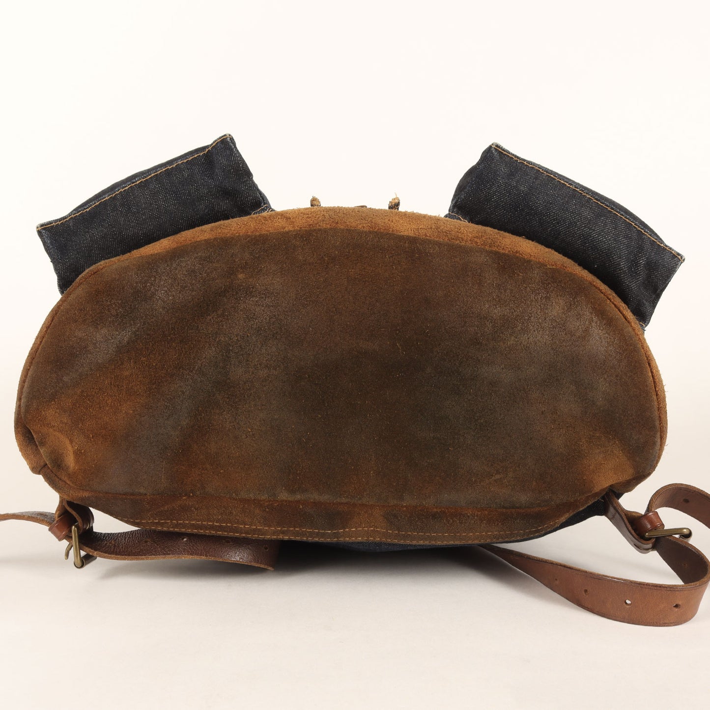 スウェード コンビ デニム リュックサック / バックパック (Denim Rucksack)