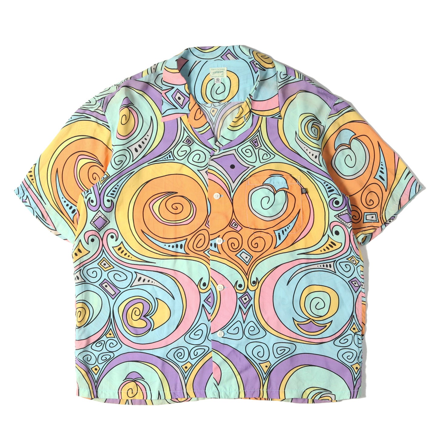 00s プッチ柄 レーヨン アロハシャツ(Laugh in Aloha Shirts)