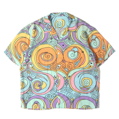 00s プッチ柄 レーヨン アロハシャツ(Laugh in Aloha Shirts)