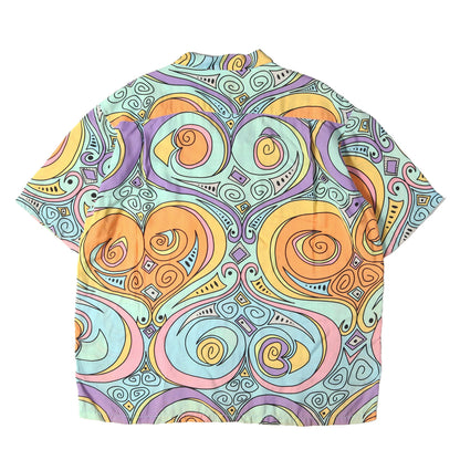 00s プッチ柄 レーヨン アロハシャツ(Laugh in Aloha Shirts)