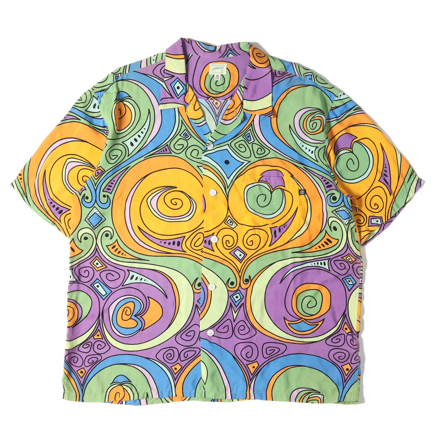 00s プッチ柄 レーヨン アロハシャツ(Laugh in Aloha Shirts)