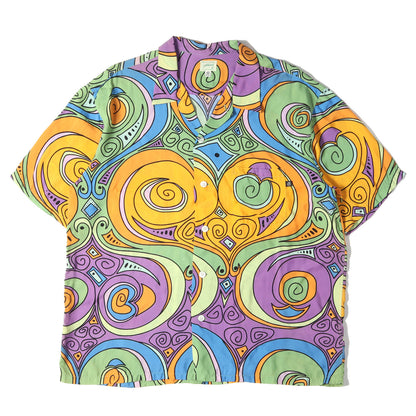 00s プッチ柄 レーヨン アロハシャツ(Laugh in Aloha Shirts)