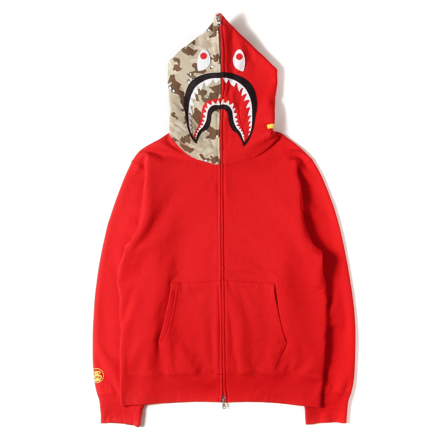 ×STUSSY 30周年記念 デザートカモ シャーク ジップ パーカー
