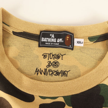×STUSSY 30周年記念 1stカモ 猿迷彩 ワールドツアー Tシャツ
