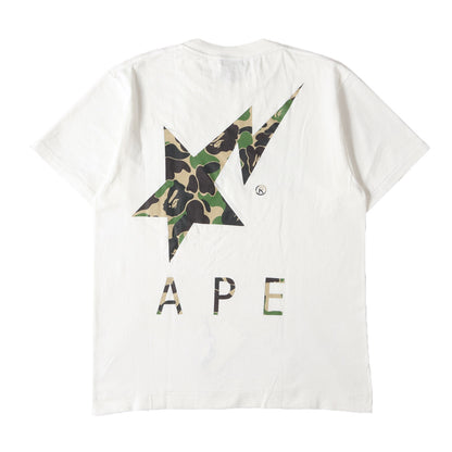 00s FOOT SOLDIER限定 APEカモ柄 BAPE STAロゴ Tシャツ