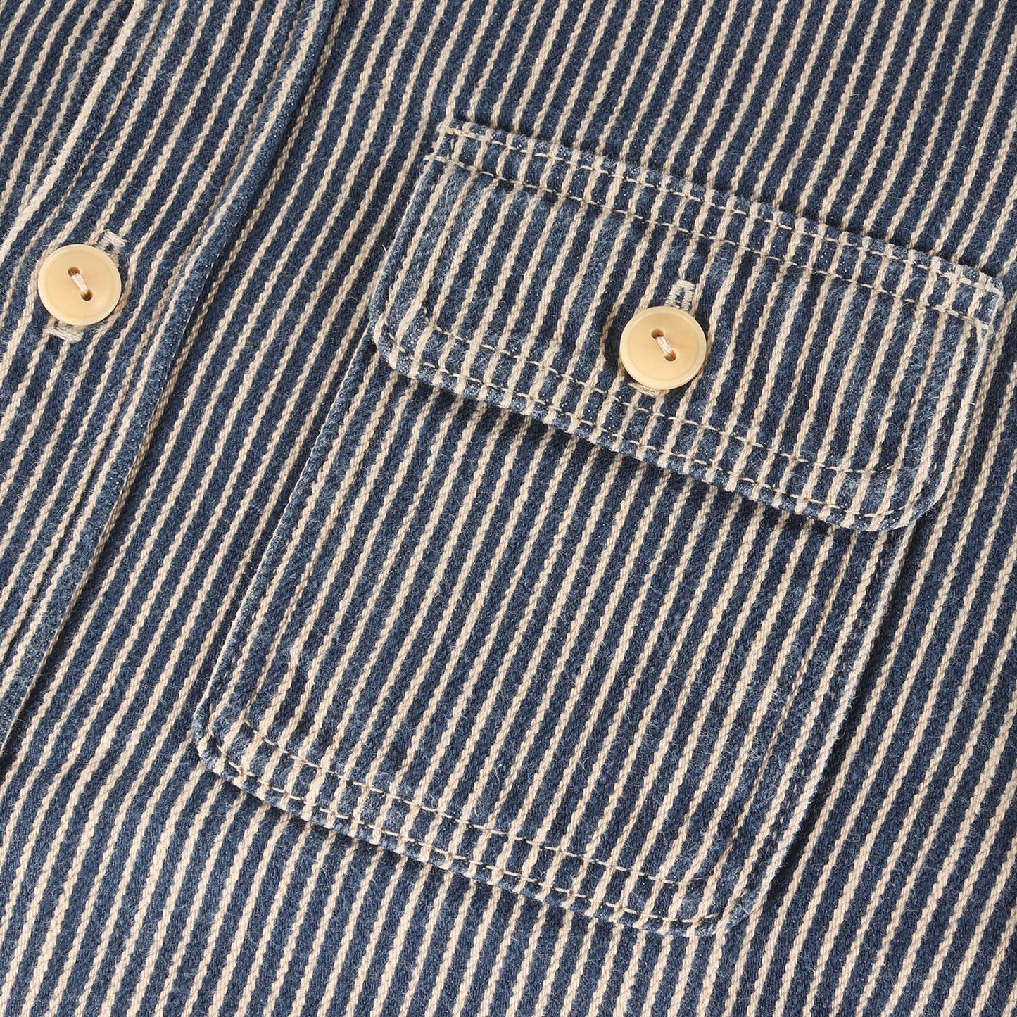 ヒッコリーストラップ ヘビーオンス ワークシャツ