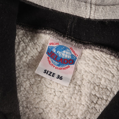 2トーン プリント フルジップ スウェットパーカー