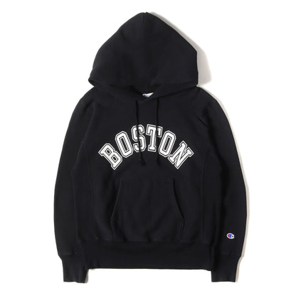 [単色タグ復刻] BOSTON カレッジロゴ リバースウィーブ スウェットパーカー