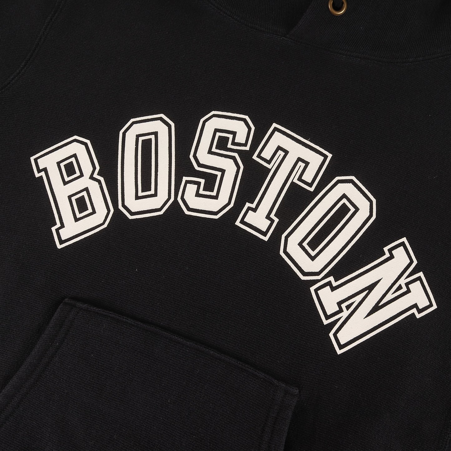 [単色タグ復刻] BOSTON カレッジロゴ リバースウィーブ スウェットパーカー