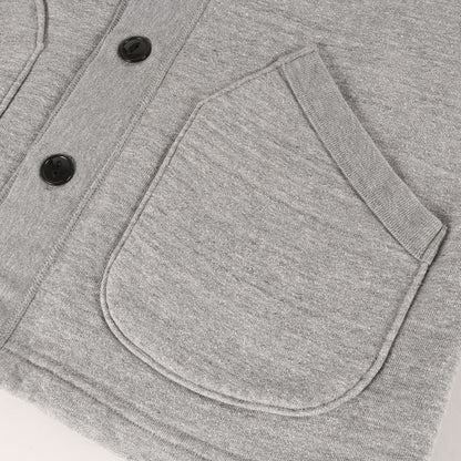 パッチポケット スウェット カーディガン