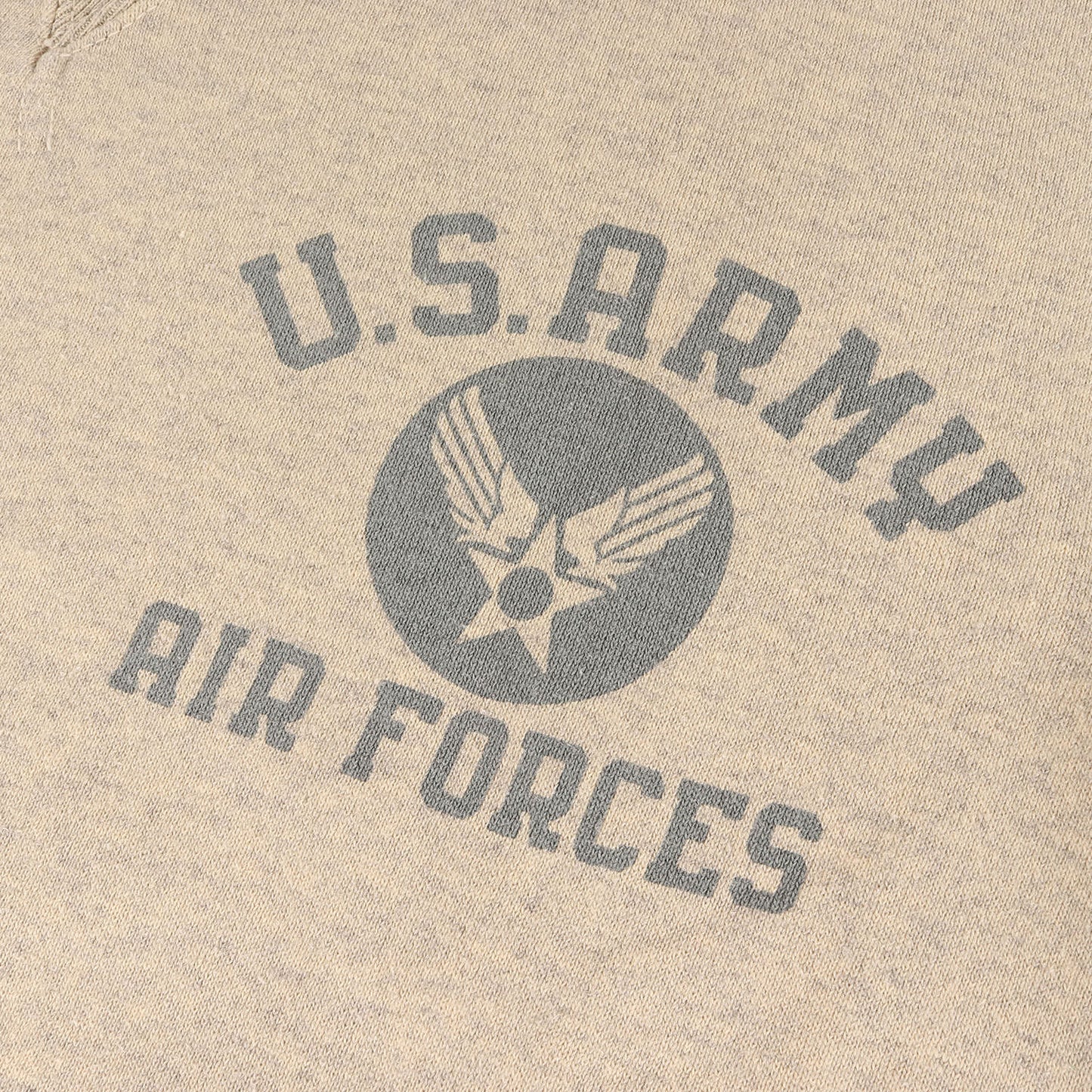 U.S.ARMY AIR FORCE 後付けフード 両V スウェットパーカー
