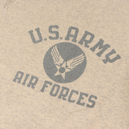 U.S.ARMY AIR FORCE 後付けフード 両V スウェットパーカー