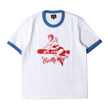 ミリタリープリント リンガー Tシャツ