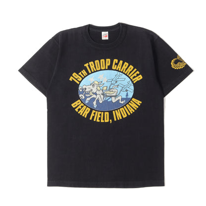 両面プリント クルーネック Tシャツ