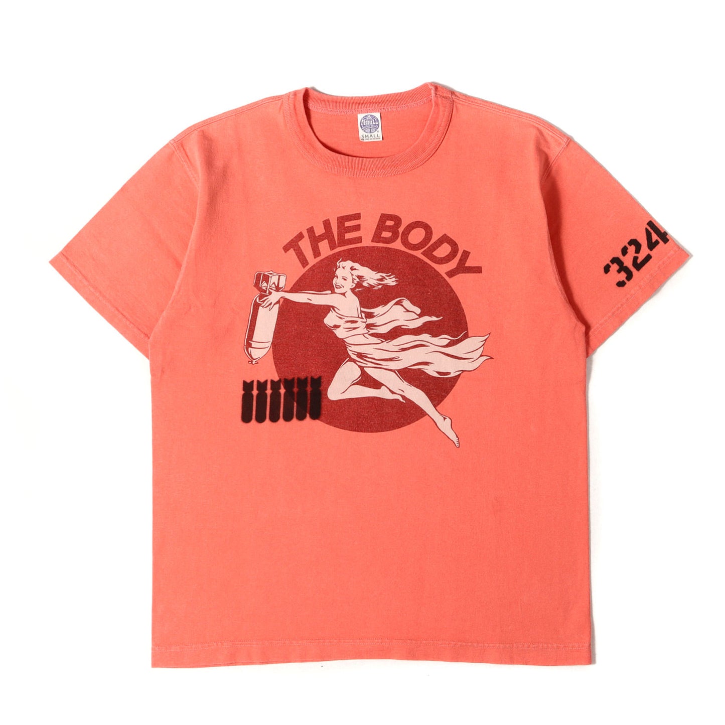 ノーズアート ピンナップガール ミリタリー プリント Tシャツ