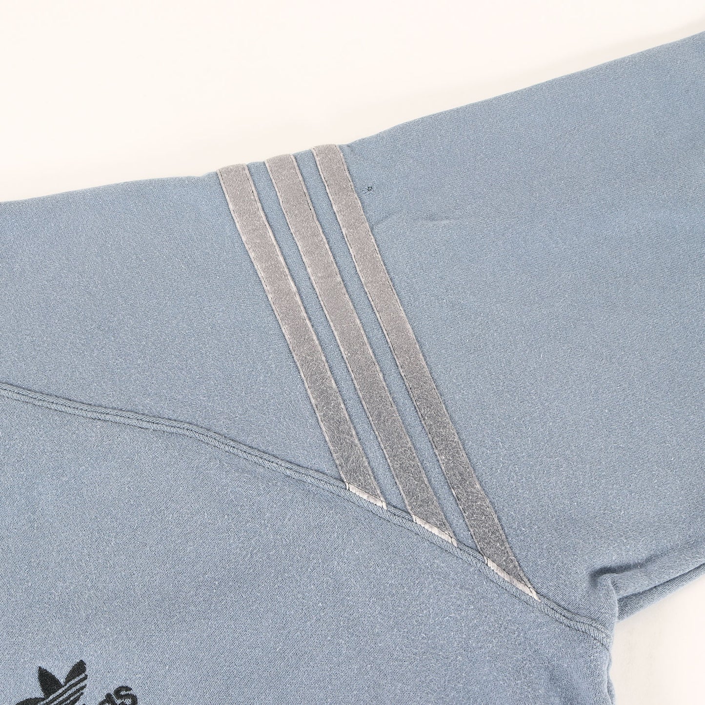 [DESCENTE製] 80s 3本ライン トレフォイル クルーネック ラグラン スウェット