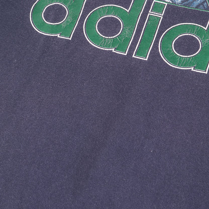 [GOODフェード] 90s 万国旗タグ ビッグロゴプリント Tシャツ USA製