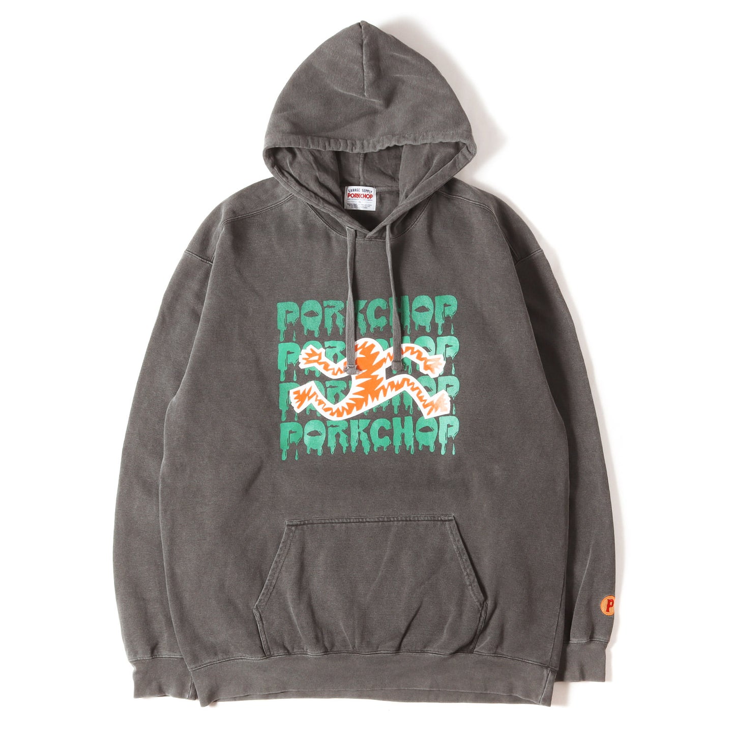 24SS ×AIRWALK ピグメントダイ加工 スウェットパーカー(AP OLLIEMAN HOOIDE)
