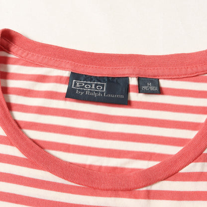 ワンポイント刺繍 ボーダー ポケット Tシャツ