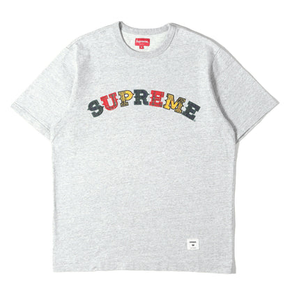 20AW チェック柄 アップリケロゴ ヘビー Tシャツ(Plaid Applique S/S Top)