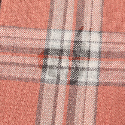 24AW ハートプリント ヘビー チェック ボタンダウン ネルシャツ(HEART PRINT CHECK SHIRT)
