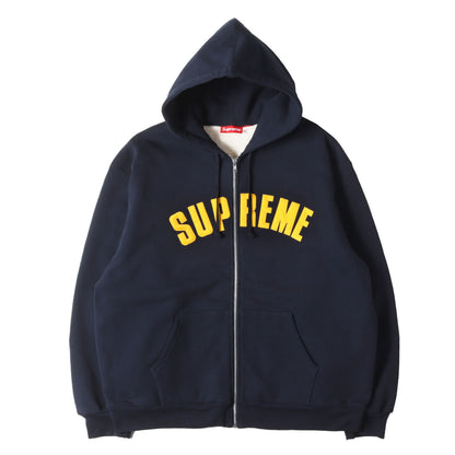 24AW アーチロゴ サーマル ジップ スウェットパーカー(Arc Thermal Lined Zip Up Hooded Sweatshirt)