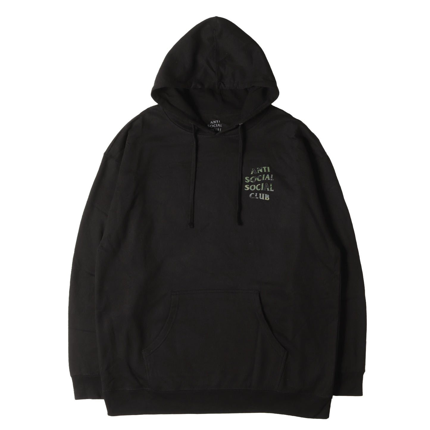 カモフラージュロゴ スウェットパーカー(Woody Black Hoody)