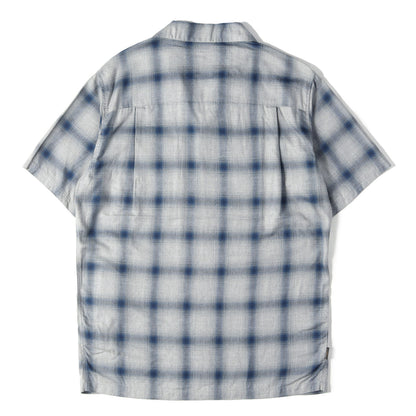 オンブレチェック オープンカラー 半袖シャツ(B&C / R-SHIRTS. SS)
