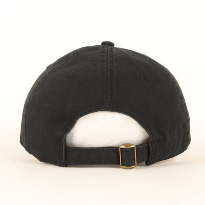 ローズ&スカル刺繍 コットン 6パネルキャップ