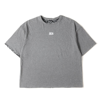 20SS レオパード柄 リバーシブル オーバーサイズ Tシャツ(LEOPARD RIVERSIBLE CUT-SEWN)