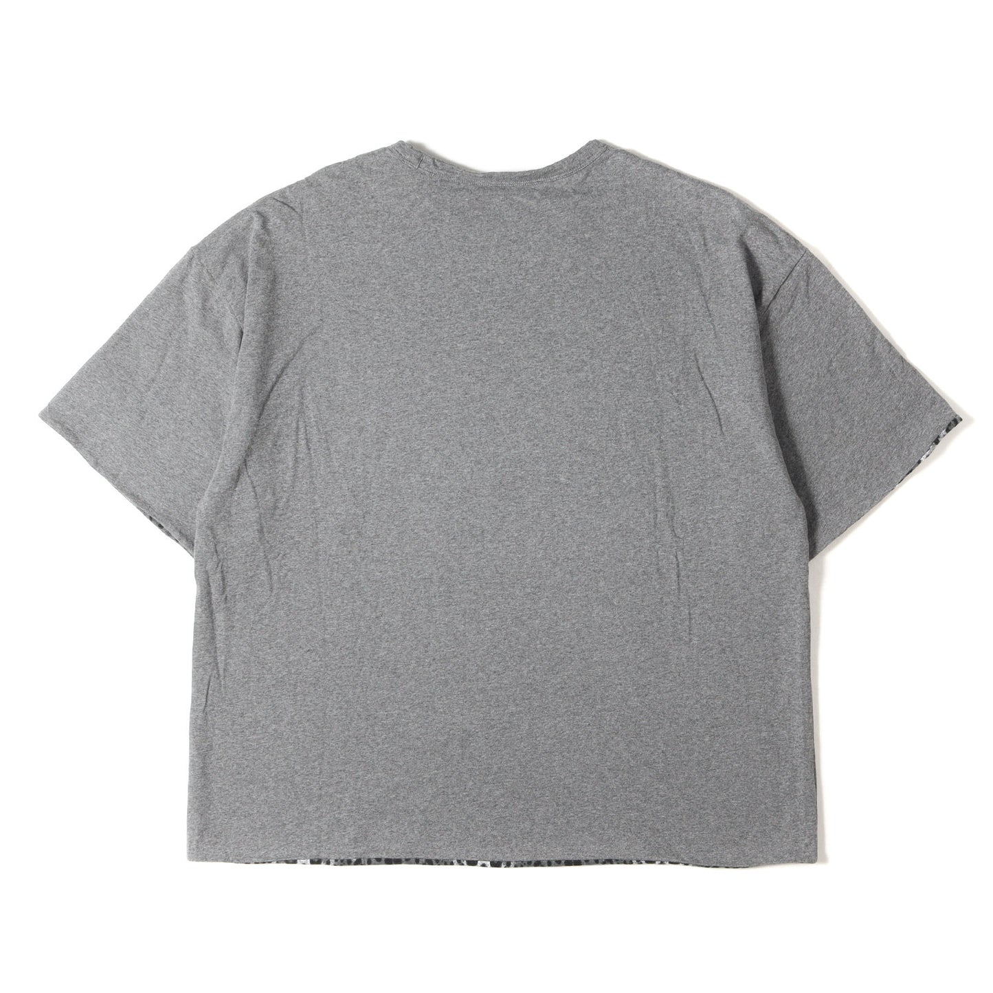 20SS レオパード柄 リバーシブル オーバーサイズ Tシャツ(LEOPARD RIVERSIBLE CUT-SEWN)